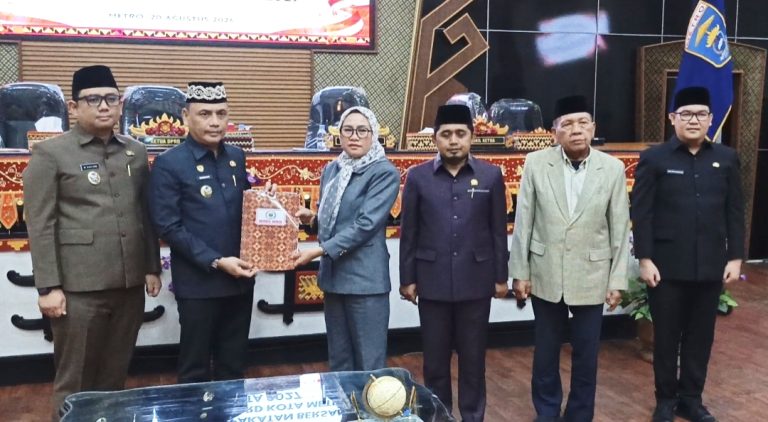 DPRD Metro Paripurna Teken KUA-PPAS APBD Tahun 2027.
