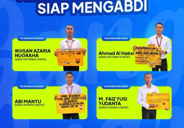 Selamat Atas Prestasi Alumni SMK Negeri 3 Metro